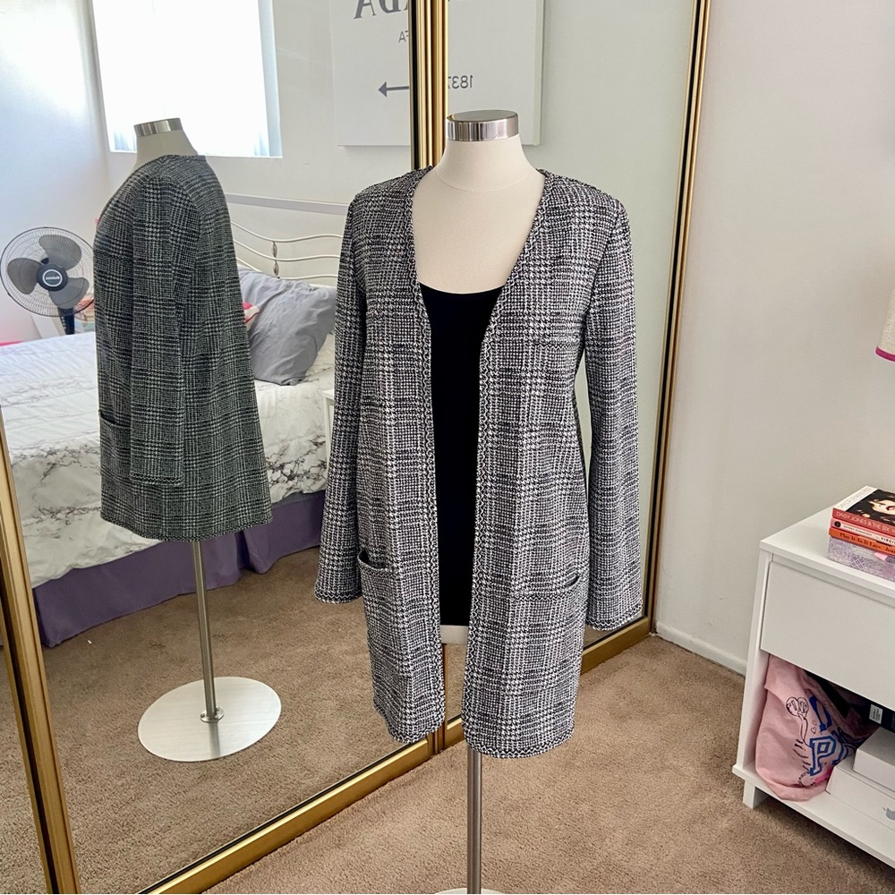 Max Studio Houndstooth Duster - image 2